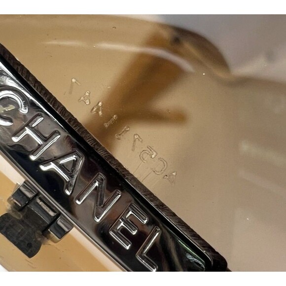 Vintage Chanel Women\'s Shield Sunglasses CHANEL Brown 4126 124/13 120 Authentic main image 9